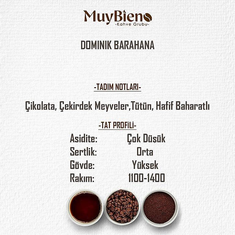 Dominik Barahana 250 gr. Çekirdek Kahve %100 Arabica