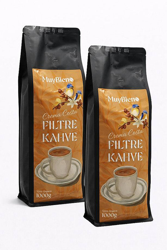 Crema Costa Öğütülmüş Filtre Kahve Avantaj Paketi 2x1000 gr