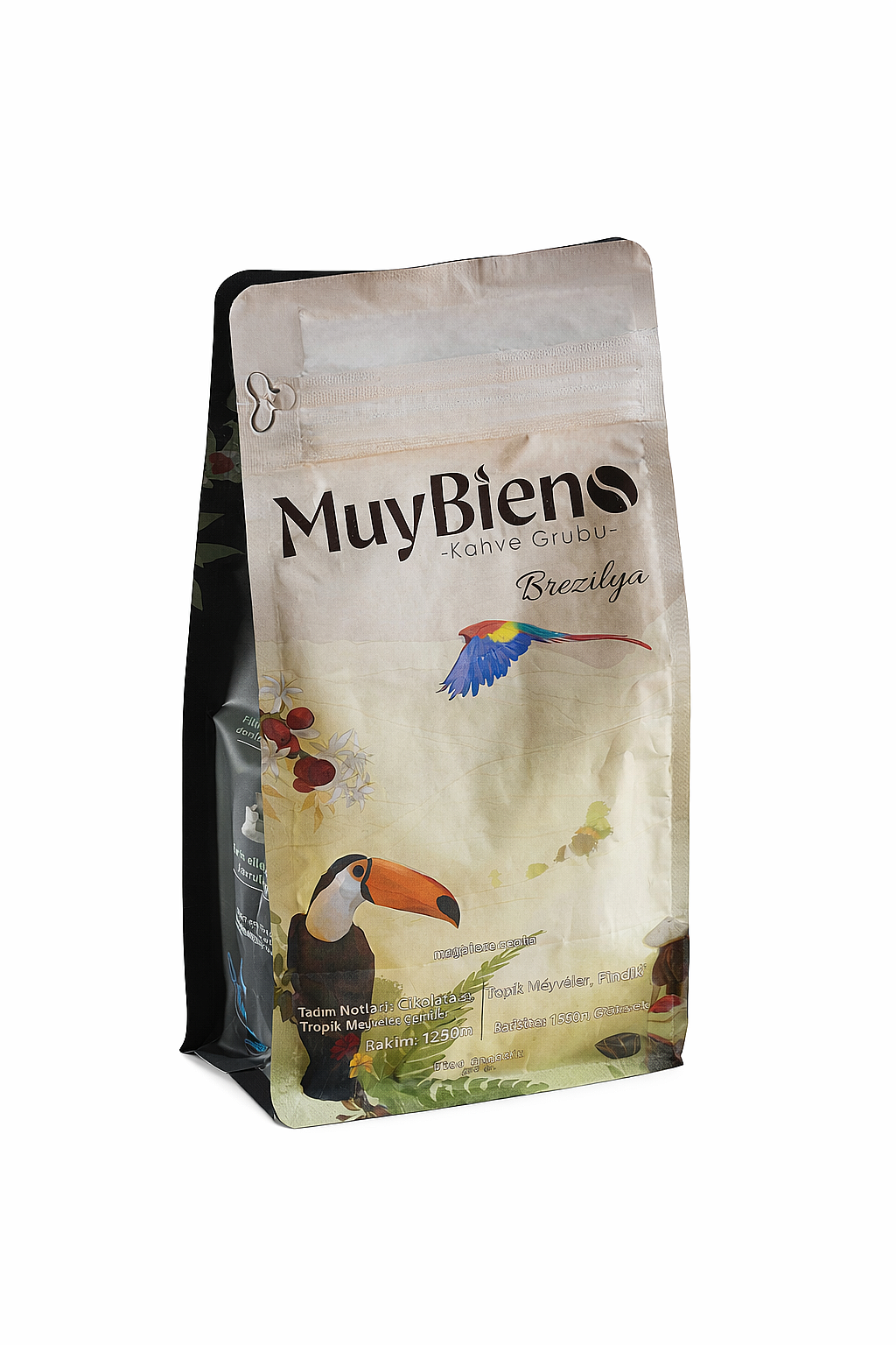 MuyBieno Brezilya Suldeminas 250 gr. Çekirdek Kahve %100 Arabica - 3