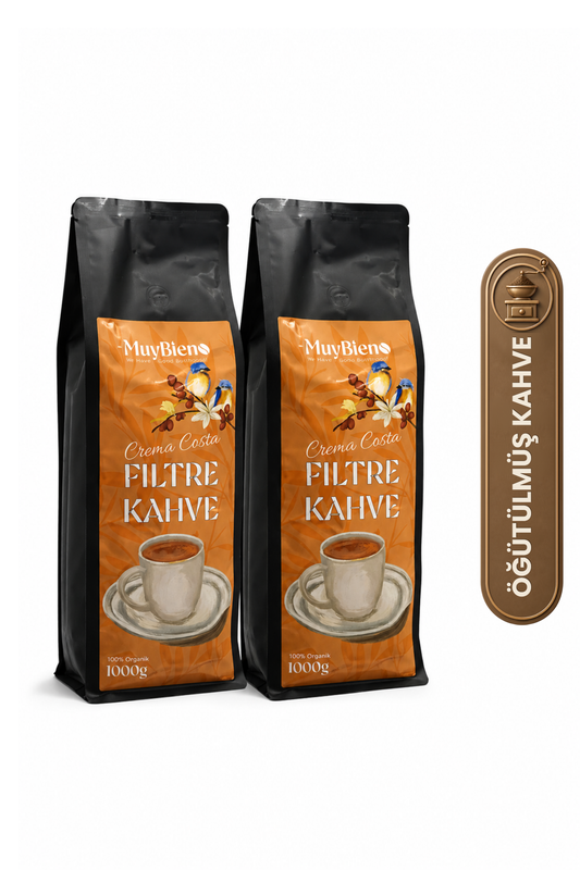 Crema Costa Öğütülmüş Filtre Kahve Avantaj Paketi 2x1000 gr