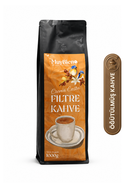 Crema Costa Öğütülmüş Filtre Kahve Avantaj Paketi 2x1000 gr
