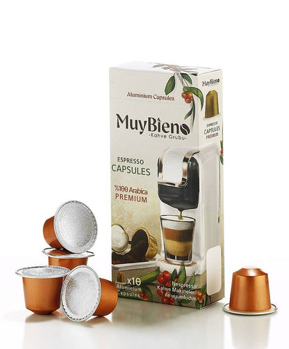 %100 Arabica Premium Kapsül Kahve Nespresso Uyumlu (10'lu)