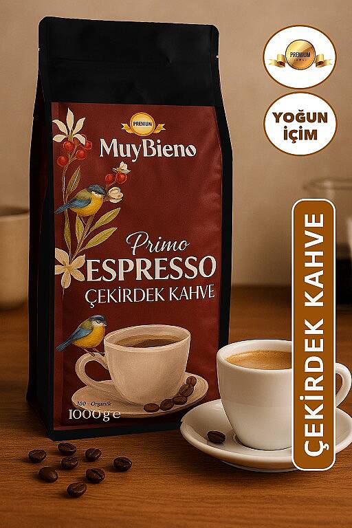 Premium Primo Espresso 1000 gr %100 Arabica Çekirdek Kahve