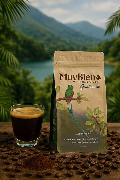 Guatemala Huehuetenango 250 gr. Çekirdek Kahve %100 Arabica