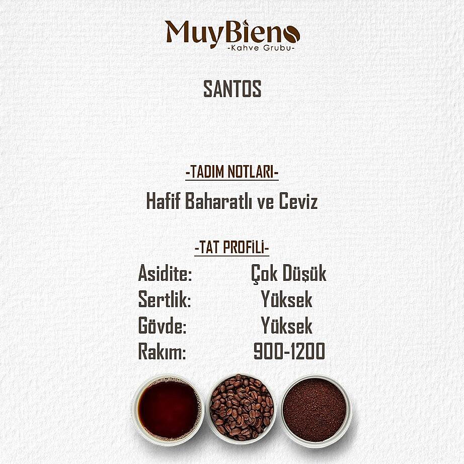 Santos Espresso 1000 gr %100 Arabica Çekirdek Kahve