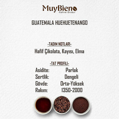 Guatemala Huehuetenango 250 gr. Öğütülmüş Filtre Kahve %100 Arabica