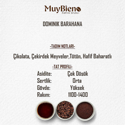 Dominik Barahana 250 gr. Öğütülmüş Filtre Kahve %100 Arabica