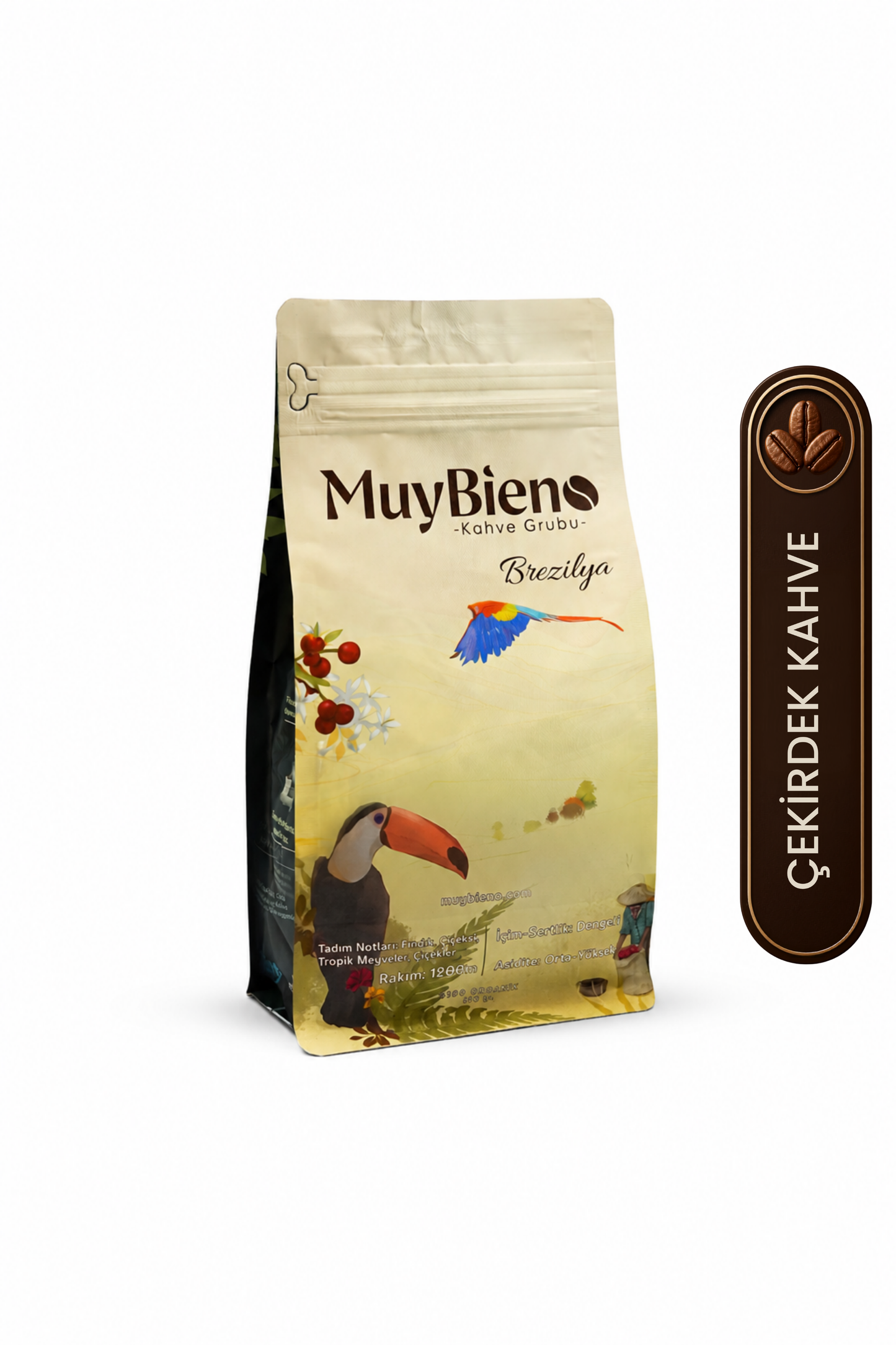MuyBieno Brezilya Suldeminas 250 gr. Çekirdek Kahve %100 Arabica