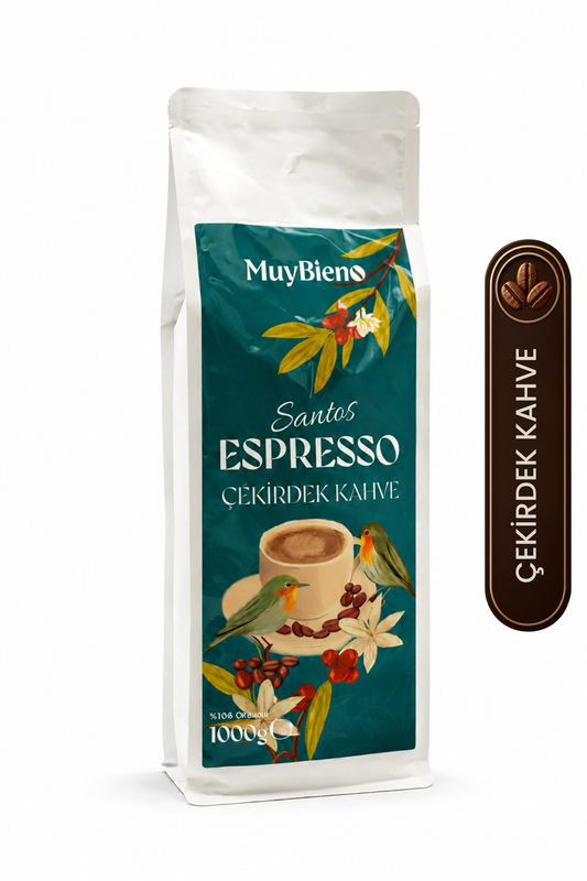 Santos Espresso 1000 gr %100 Arabica Çekirdek Kahve