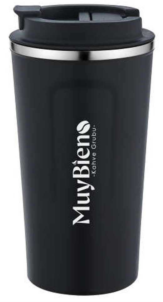 450 ml Paslanmaz Çelik Siyah Termos - 2