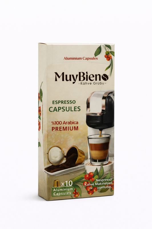 %100 Arabica Premium Kapsül Kahve Nespresso Uyumlu (10'lu)