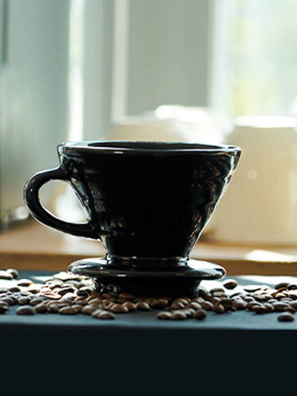 Seramik Siyah Dripper V60
