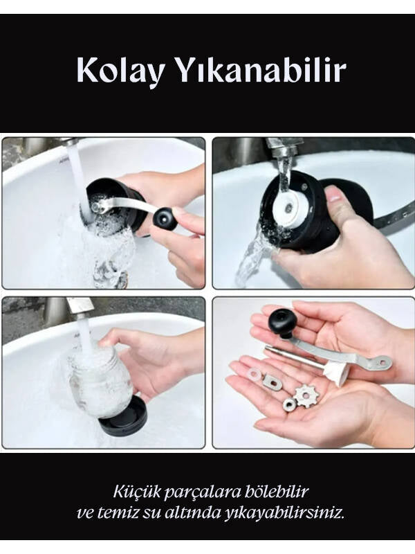 Kahve Değirmeni Seti Cam Yedek Hazneli - 5