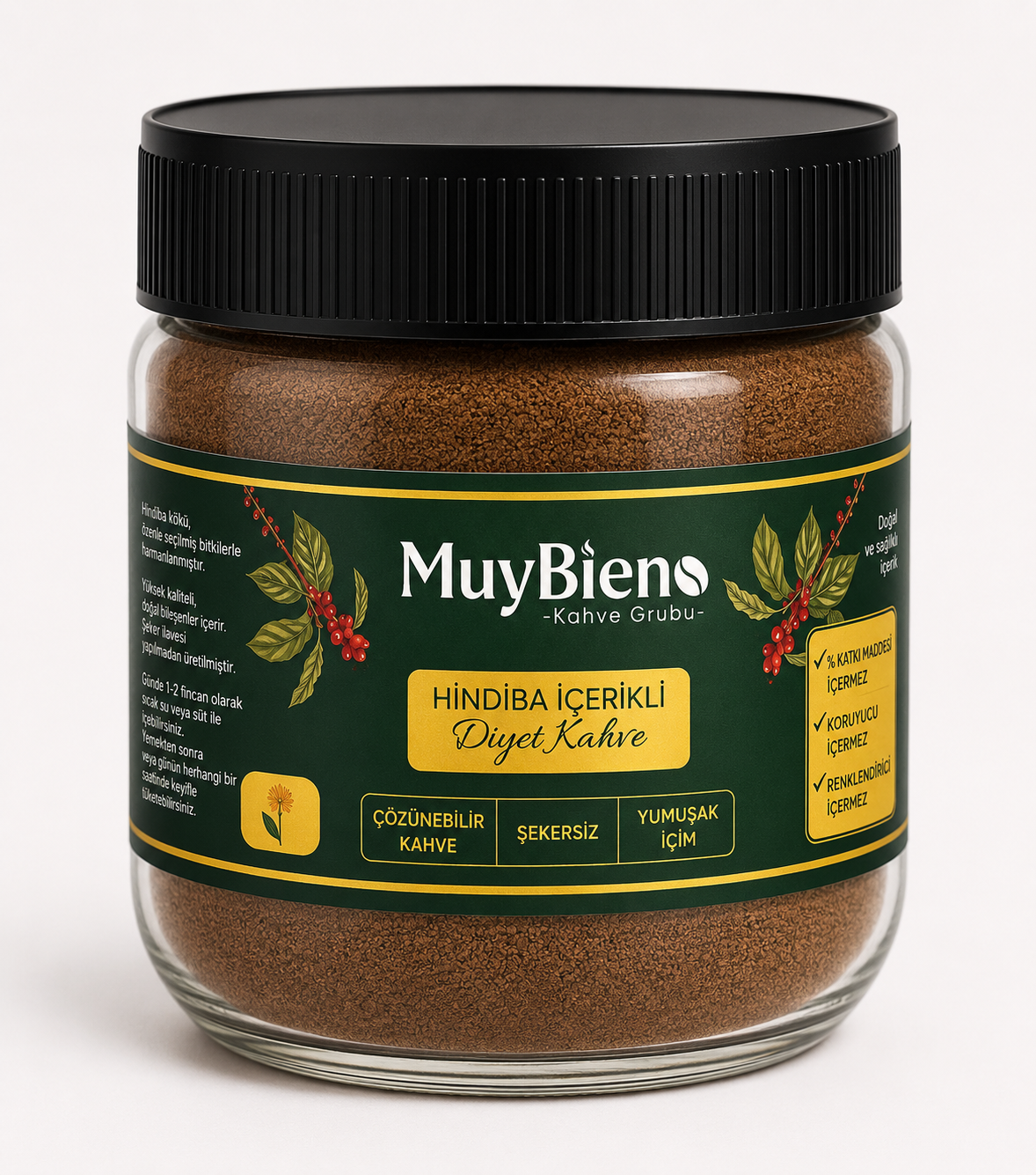 Hindiba Diyet Kahve 1 AYLIK-(60 KULLANIM) 150 gr Kavanoz Seri