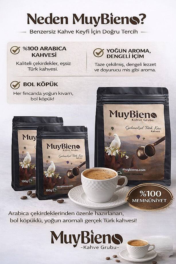 Bol Köpüklü %100 Arabica Geleneksel Köz Türk Kahvesi 1000 gr - 4