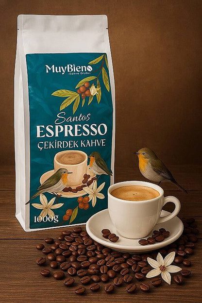 Santos Espresso 1000 gr %100 Arabica Çekirdek Kahve - 4
